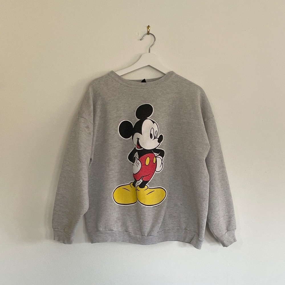 Vintage Mickey Unlimited Disney Mickey Mouse Graphic Sweatshirt Heather Gray‎ L